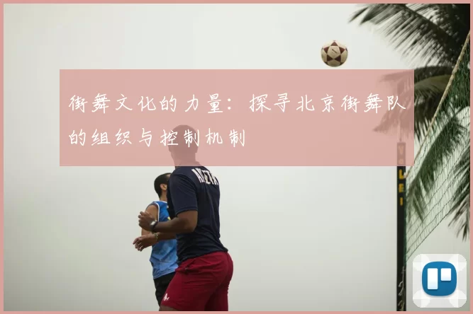 街舞文化的力量：探寻北京街舞队的组织与控制机制