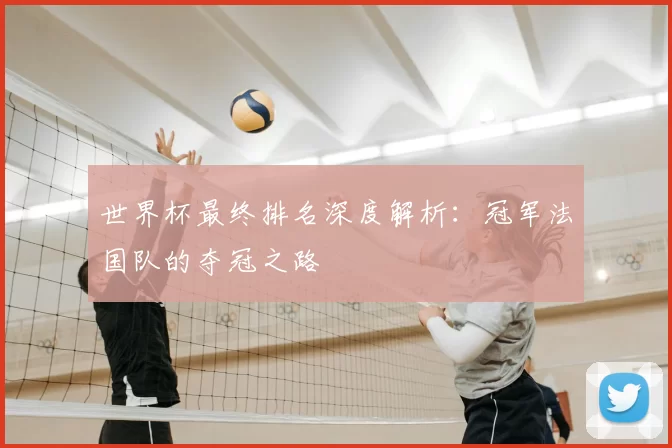 世界杯最终排名深度解析:冠军法国队的夺冠之路