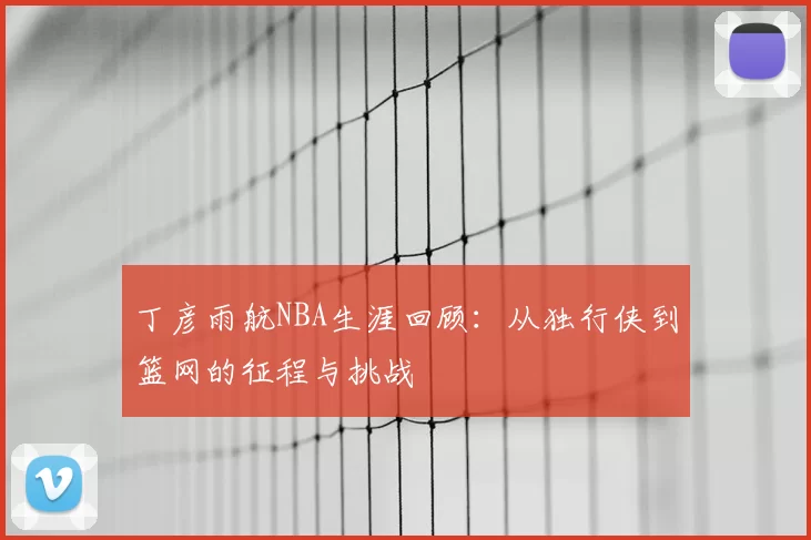 丁彦雨航NBA生涯回顾:从独行侠到篮网的征程与挑战