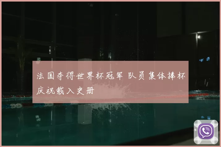 法国夺得世界杯冠军 队员集体捧杯庆祝载入史册